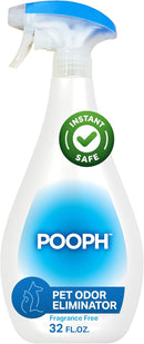 Pooph Pet Odor Eliminator, 32oz Spray - Dismantles Odors on a Molecular Basis, Dogs, Cats, Freshener, Urine, Poop, Pee, Deodorizer, Natures, Puppy, Fresh, Clean, Furniture, Potty, Safe