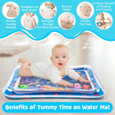 Tummy Time Water Mat丨Inflatable Tummy Time Water Play Mat for Babies, Infants and Toddlers 3 to 12 Months Promote Development Toys Baby Gifts